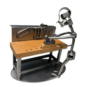 Carpenter Hinz & Kunst Welded Metal Art Sculpture Made in Germany Handmade Tools